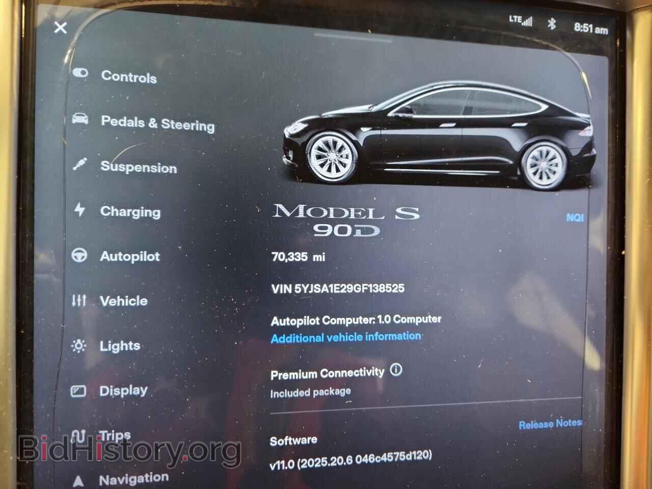 2016 TESLA MODEL S - VIN: 5YJSA1E29GF138525 - Photo 9