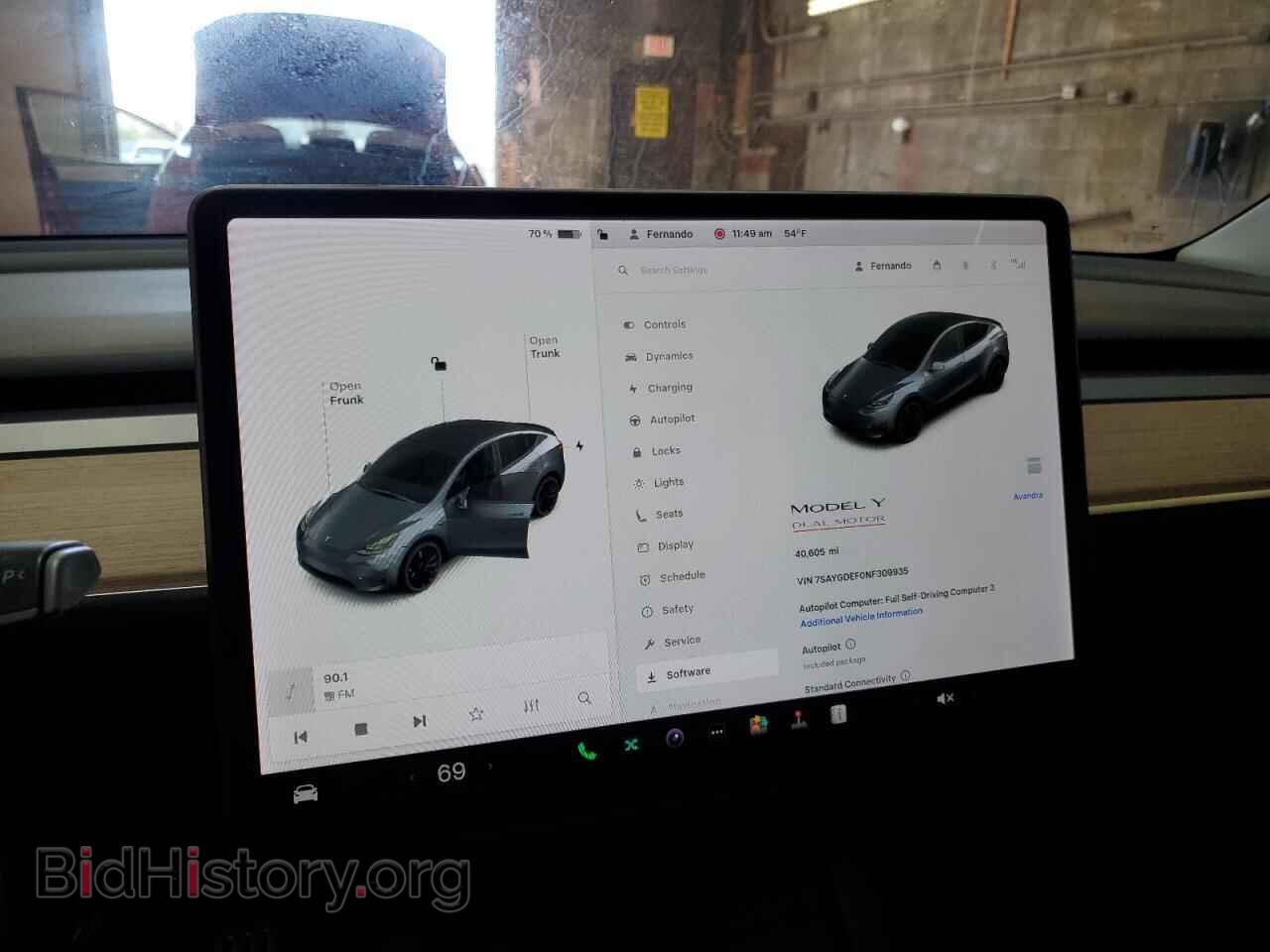 2022 TESLA MODEL Y - VIN: 7SAYGDEF0NF309935 - Фото 9