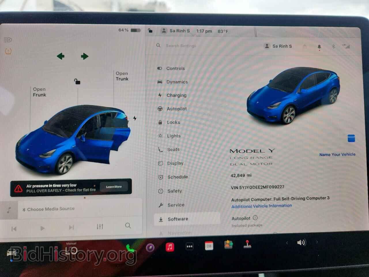 2021 TESLA MODEL Y - VIN: 5YJYGDEE2MF099227 - Фото 9