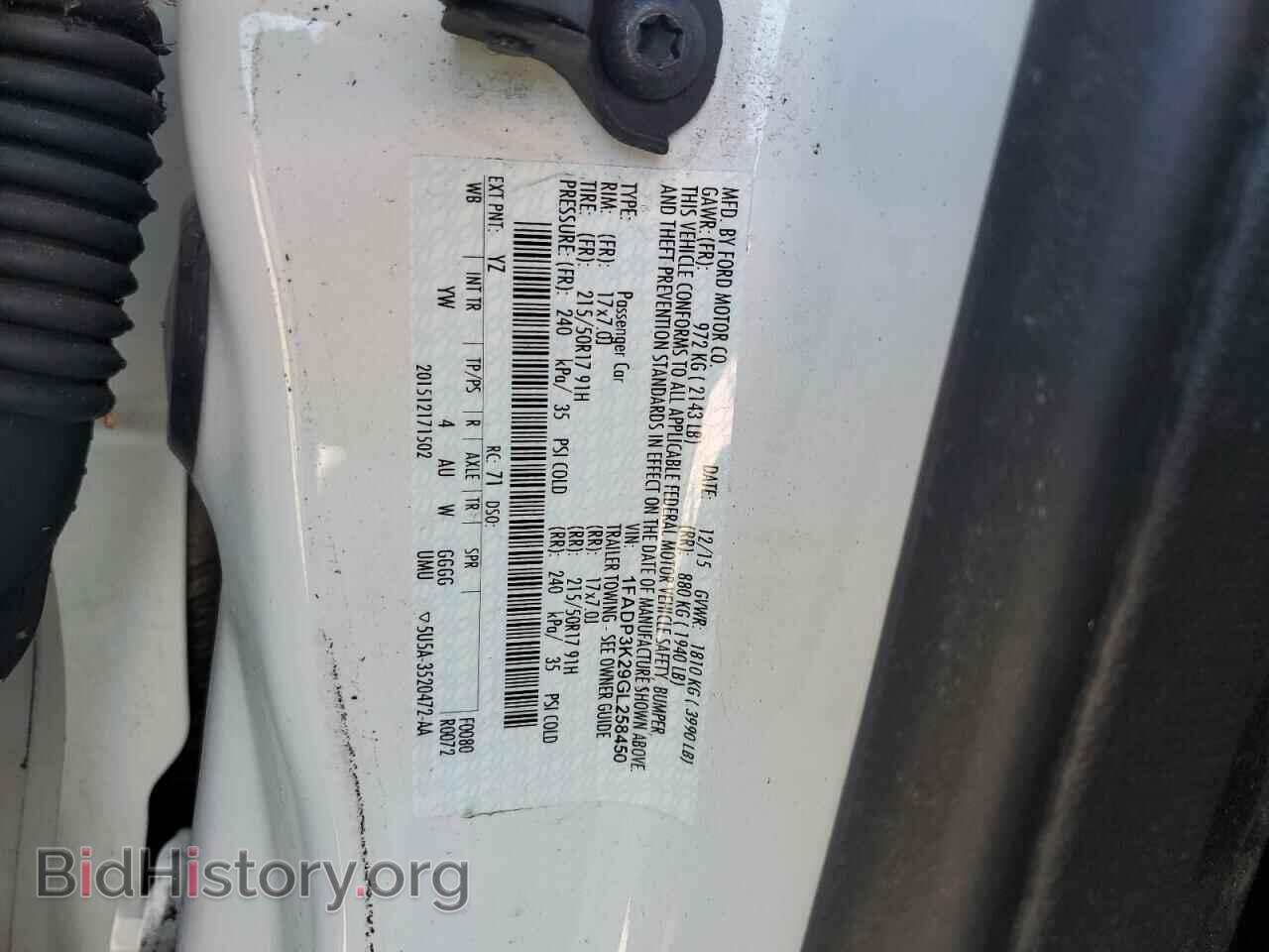2016 FORD FOCUS - VIN: 1FADP3K29GL258450 - Фото 12