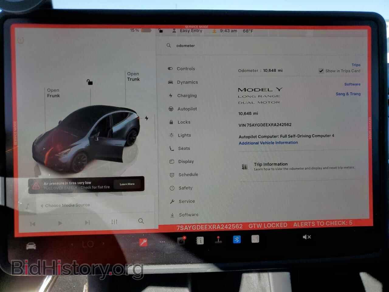 2024 TESLA MODEL Y - VIN: 7SAYGDEEXRA242562 - Photo 9