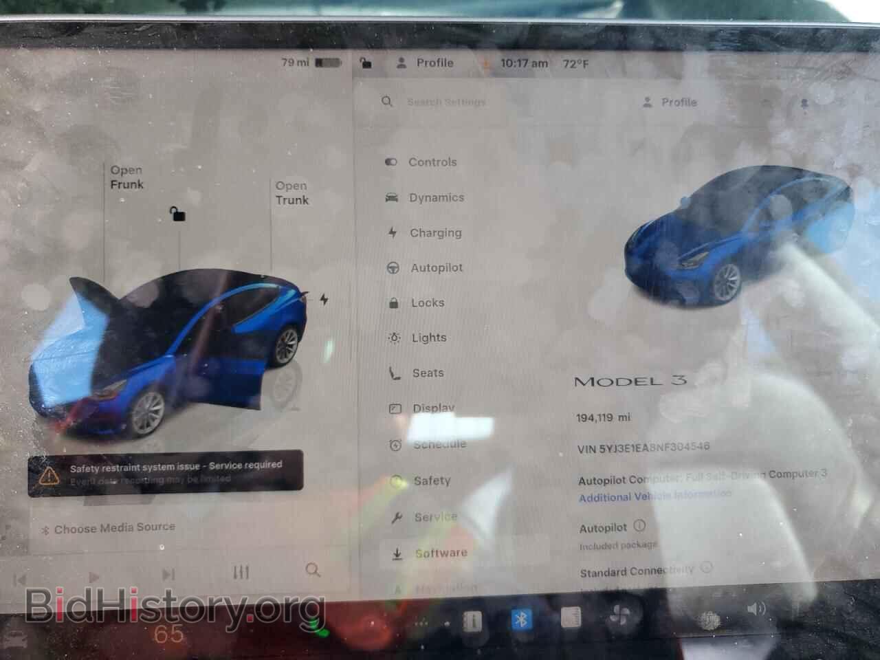 2022 TESLA MODEL 3 - VIN: 5YJ3E1EA8NF304546 - Фото 9