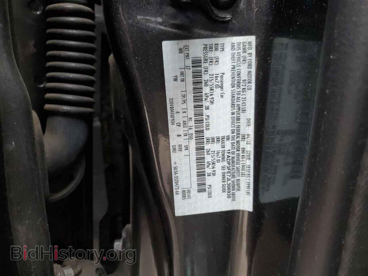 2018 FORD FOCUS - VIN: 1FADP3FE7JL306930 - Фото 12