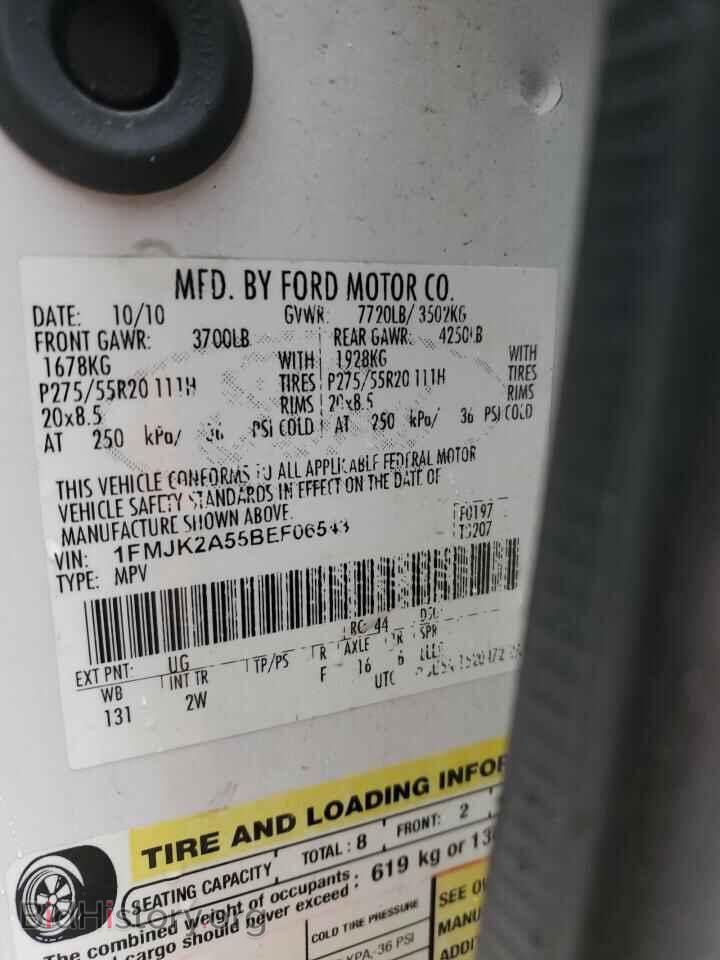 2011 FORD EXPEDITION - VIN: 1FMJK2A55BEF06543 - Фото 13