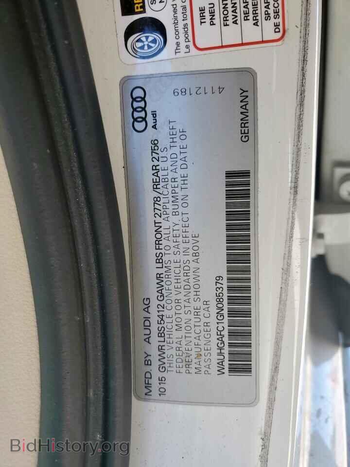2016 AUDI A6 - VIN: WAUHGAFC1GN085379 - Фото 12