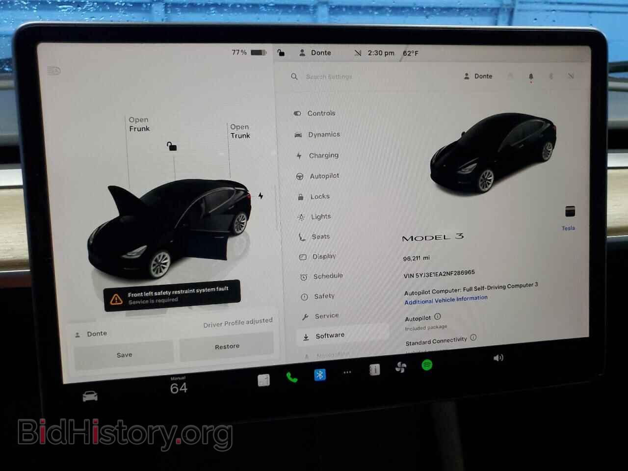 2022 TESLA MODEL 3 - VIN: 5YJ3E1EA2NF286965 - Photo 9