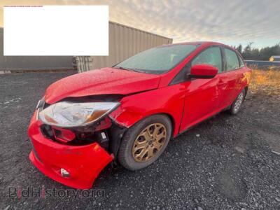 2012 Ford FOCUS SE, red — VIN 1FAHP3F29CL374611, Copart