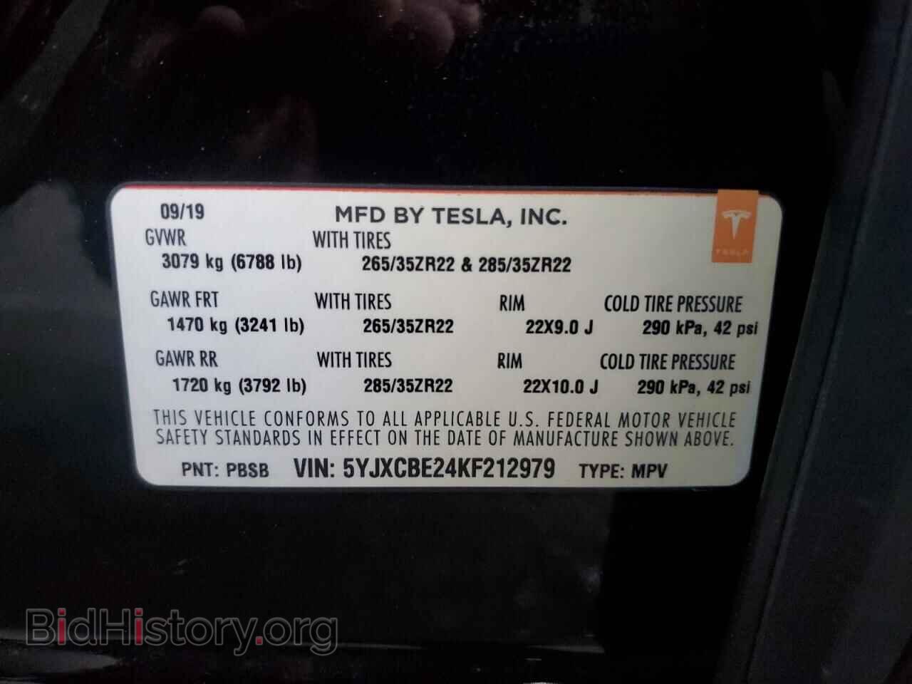 2019 TESLA MODEL X - VIN: 5YJXCBE24KF212979 - Photo 13