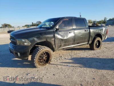 2018 RAM 1500 SLT, черный — VIN 1C6RR6LT9JS147310, Copart