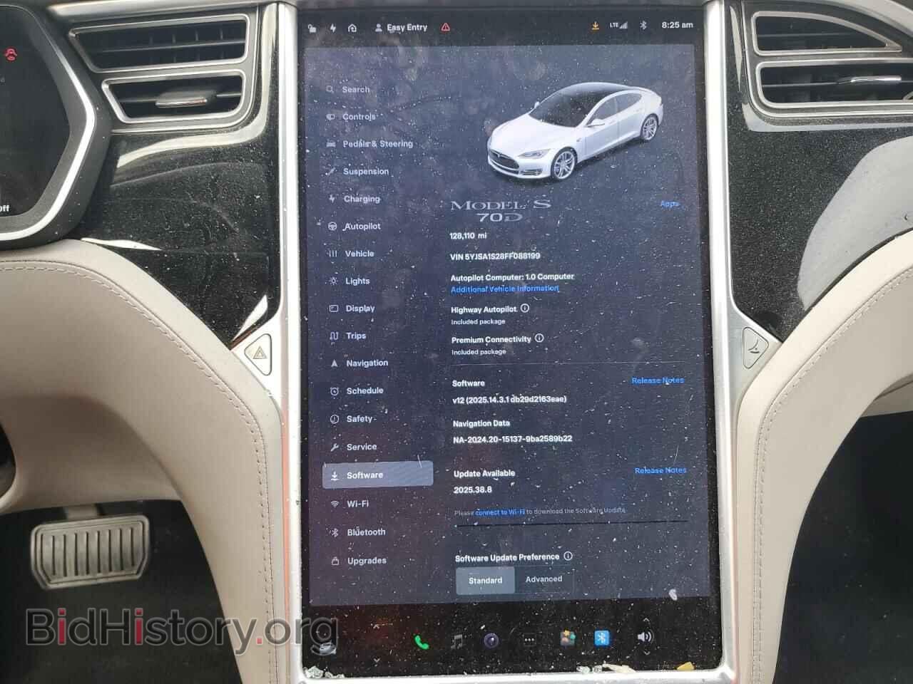 2015 TESLA MODEL S - VIN: 5YJSA1S28FF088199 - Фото 9