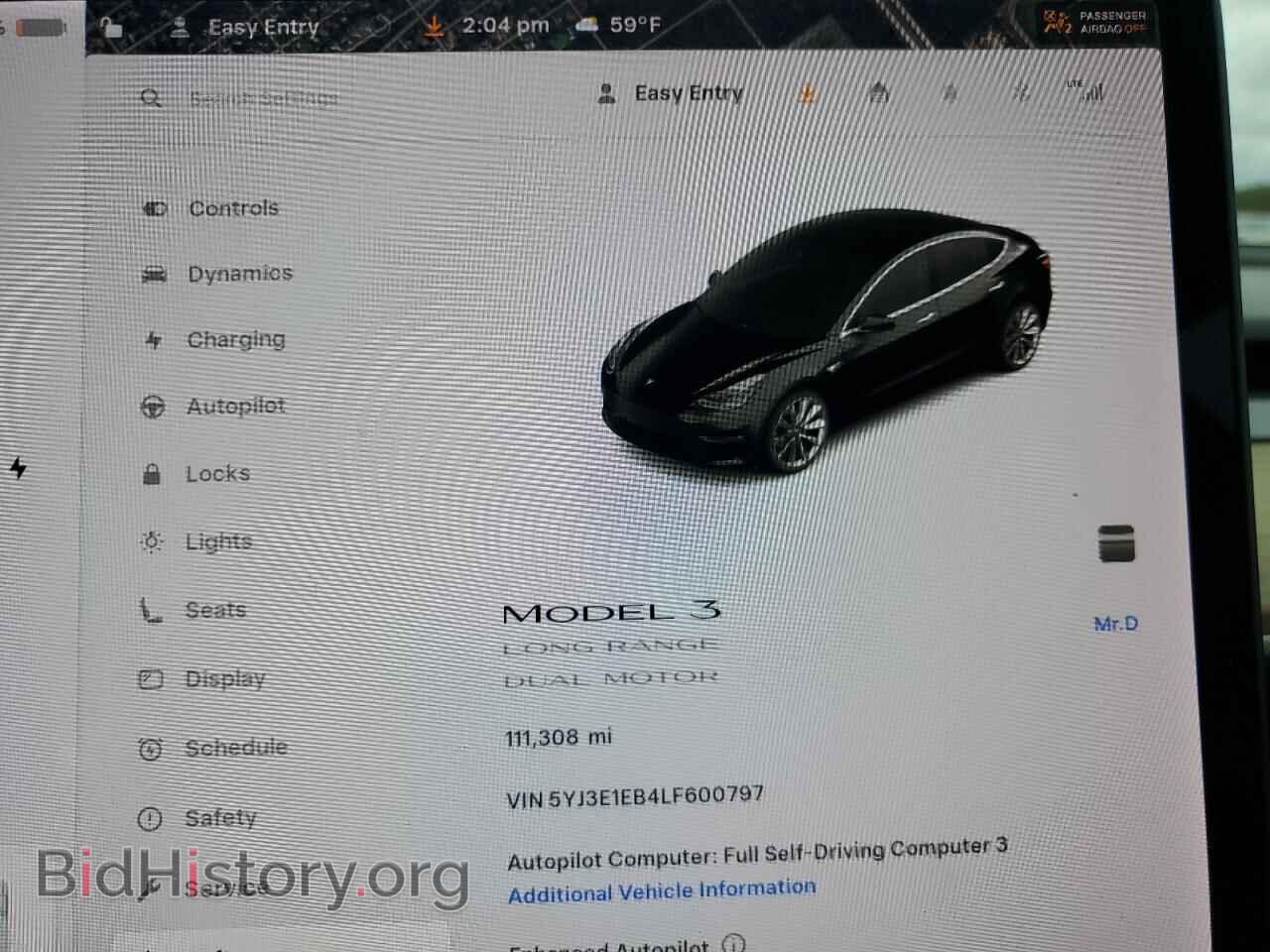 2020 TESLA MODEL 3 - VIN: 5YJ3E1EB4LF600797 - Photo 9