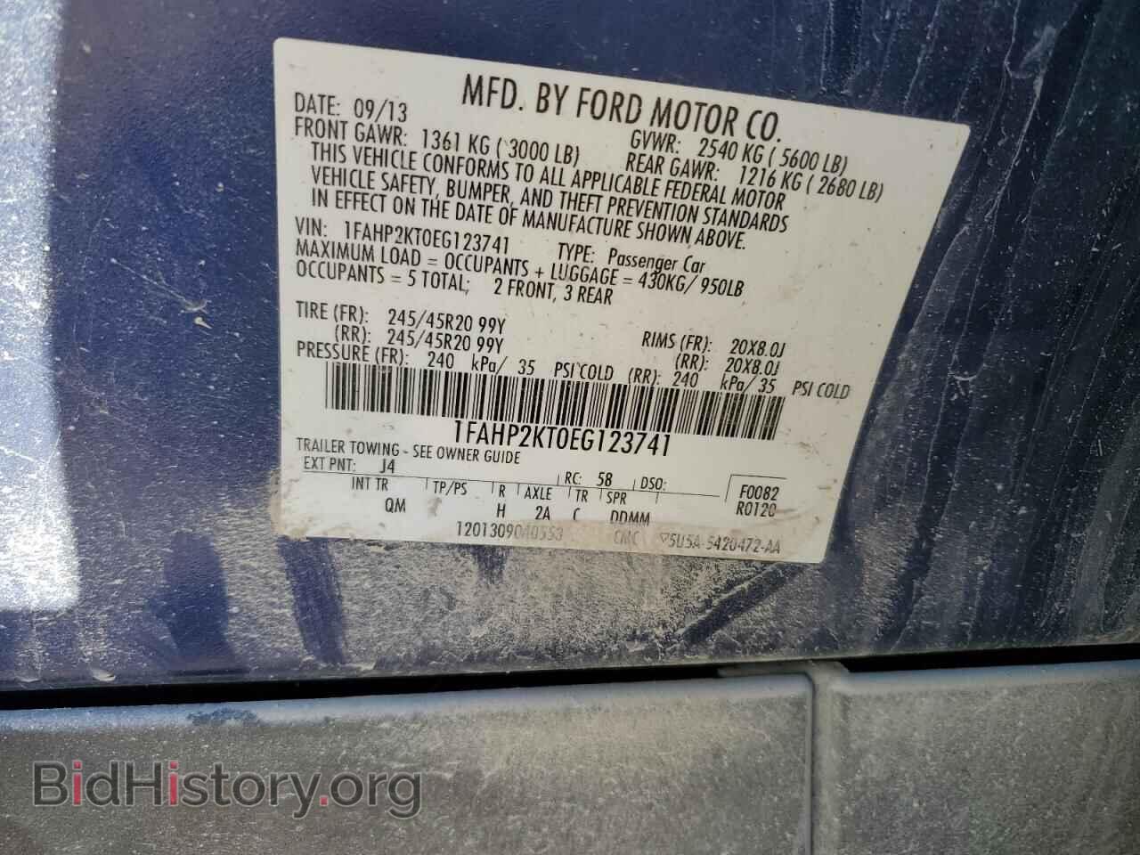2014 FORD TAURUS - VIN: 1FAHP2KT0EG123741 - Photo 12