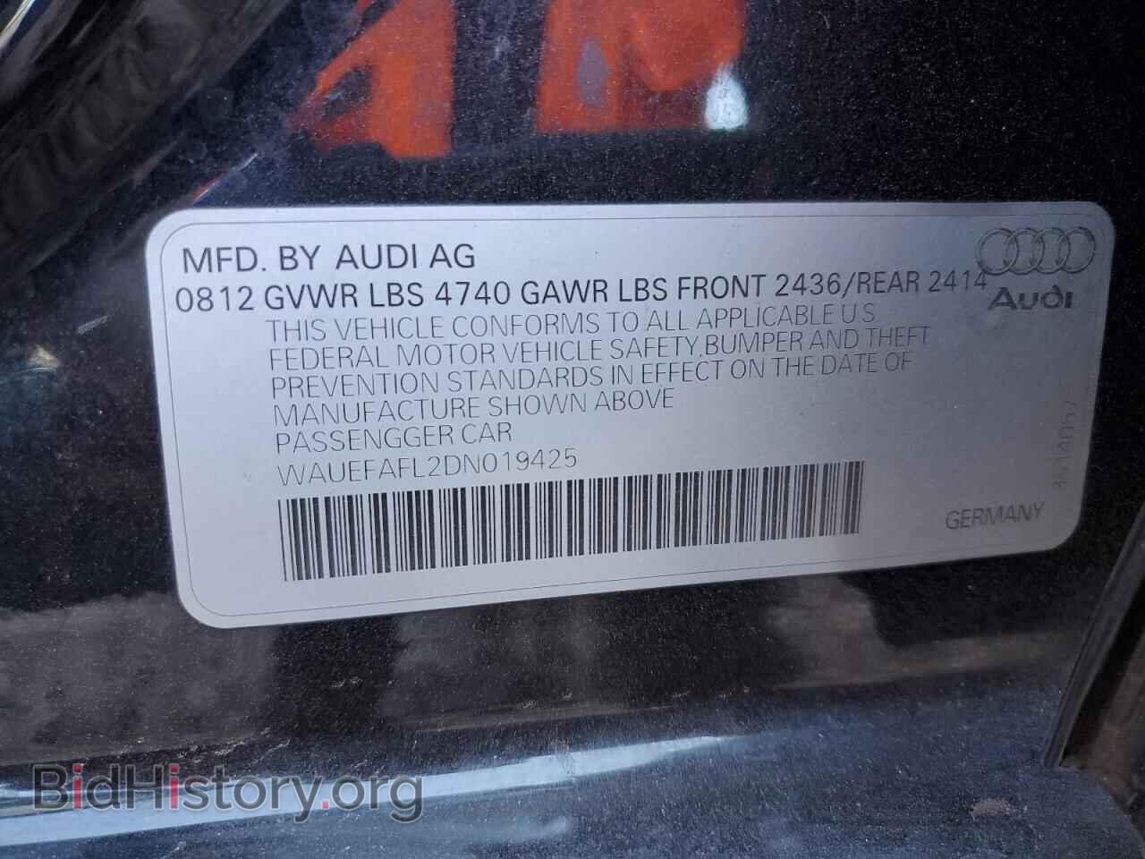 2013 AUDI A4 - VIN: WAUEFAFL2DN019425 - Photo 12