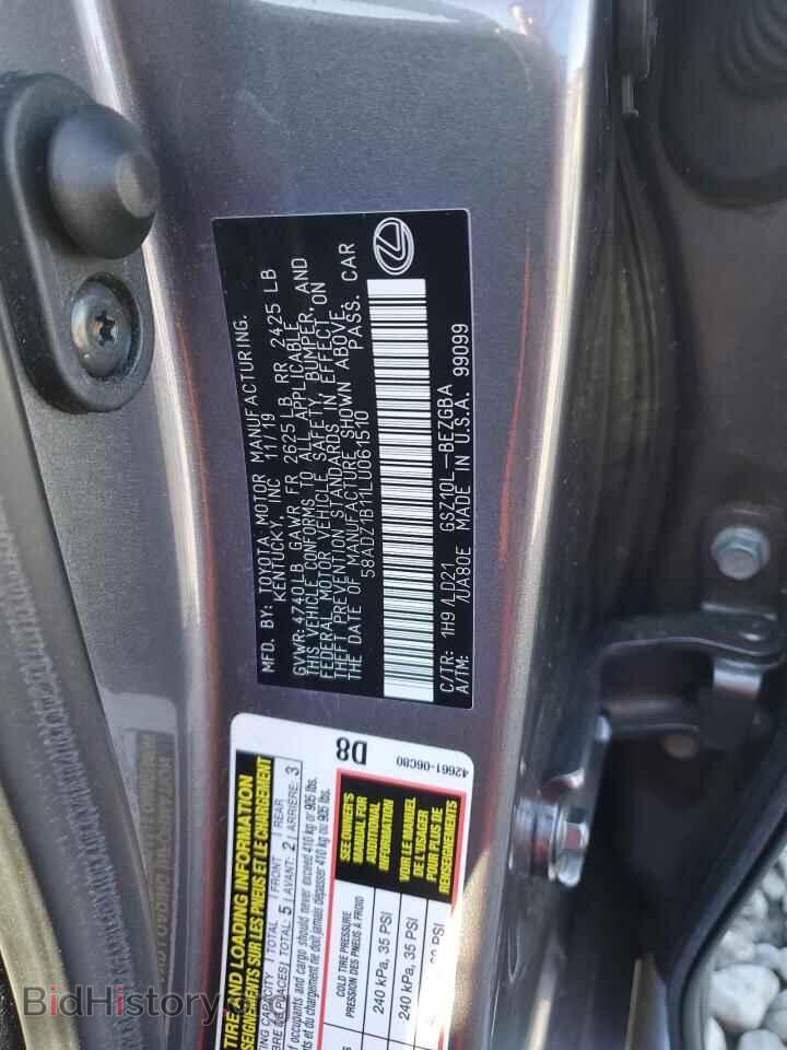 2020 LEXUS ES350 - VIN: 58ADZ1B11LU061510 - Фото 12