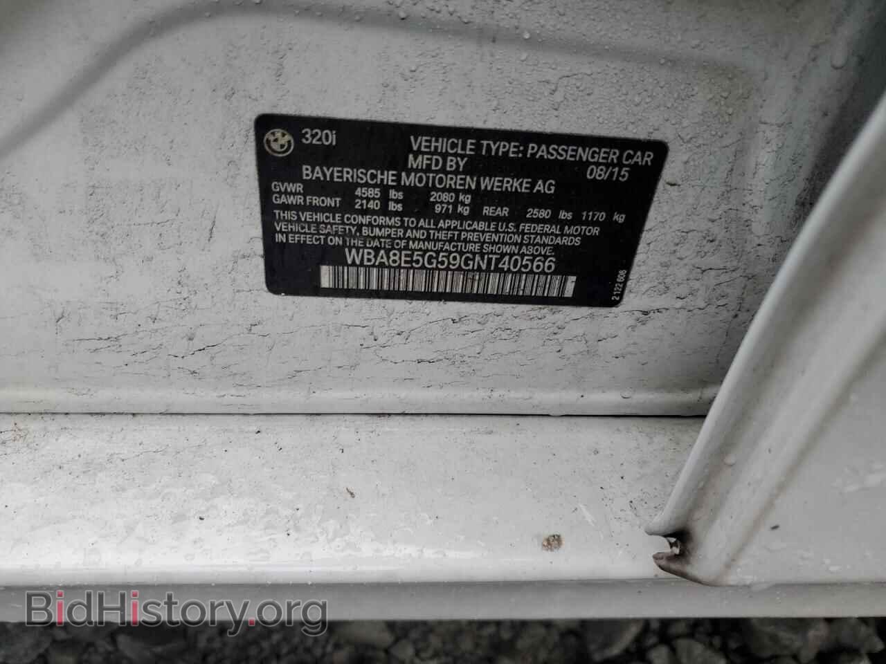 2016 BMW 3 SERIES - VIN: WBA8E5G59GNT40566 - Фото 12