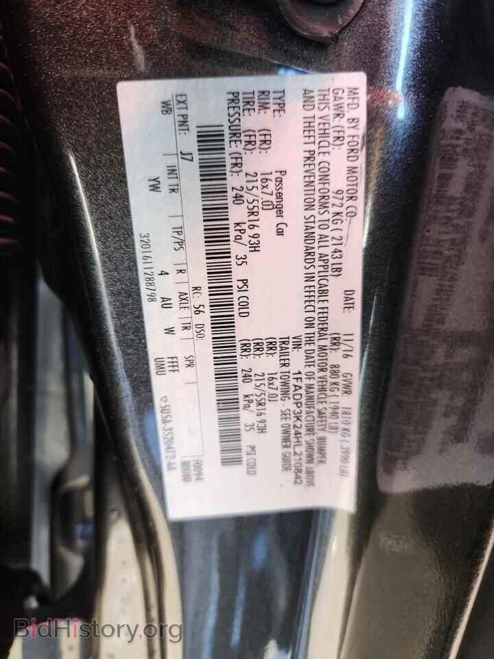 2017 FORD FOCUS - VIN: 1FADP3K24HL210842 - Фото 12