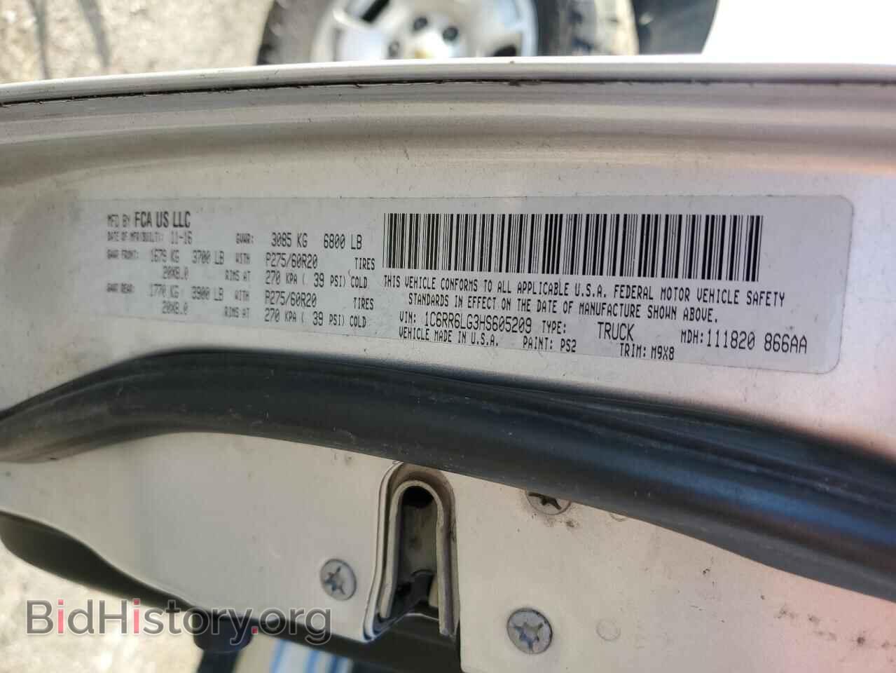 2017 RAM 1500 - VIN: 1C6RR6LG3HS605209 - Фото 12