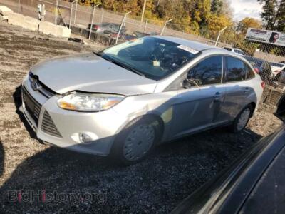 2012 Ford FOCUS SE, silver — VIN 1FAHP3F27CL257559, Copart