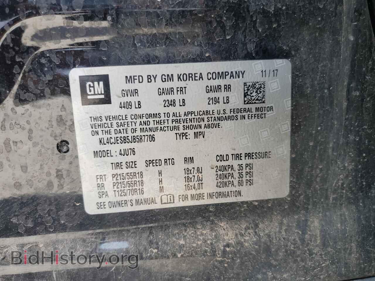 2018 BUICK ENCORE - VIN: KL4CJESB5JB587706 - Photo 12