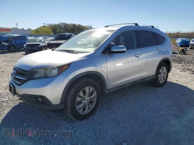 2012 Honda CRV EXL, серебристый — VIN 2HKRM4H74CH619597, Copart