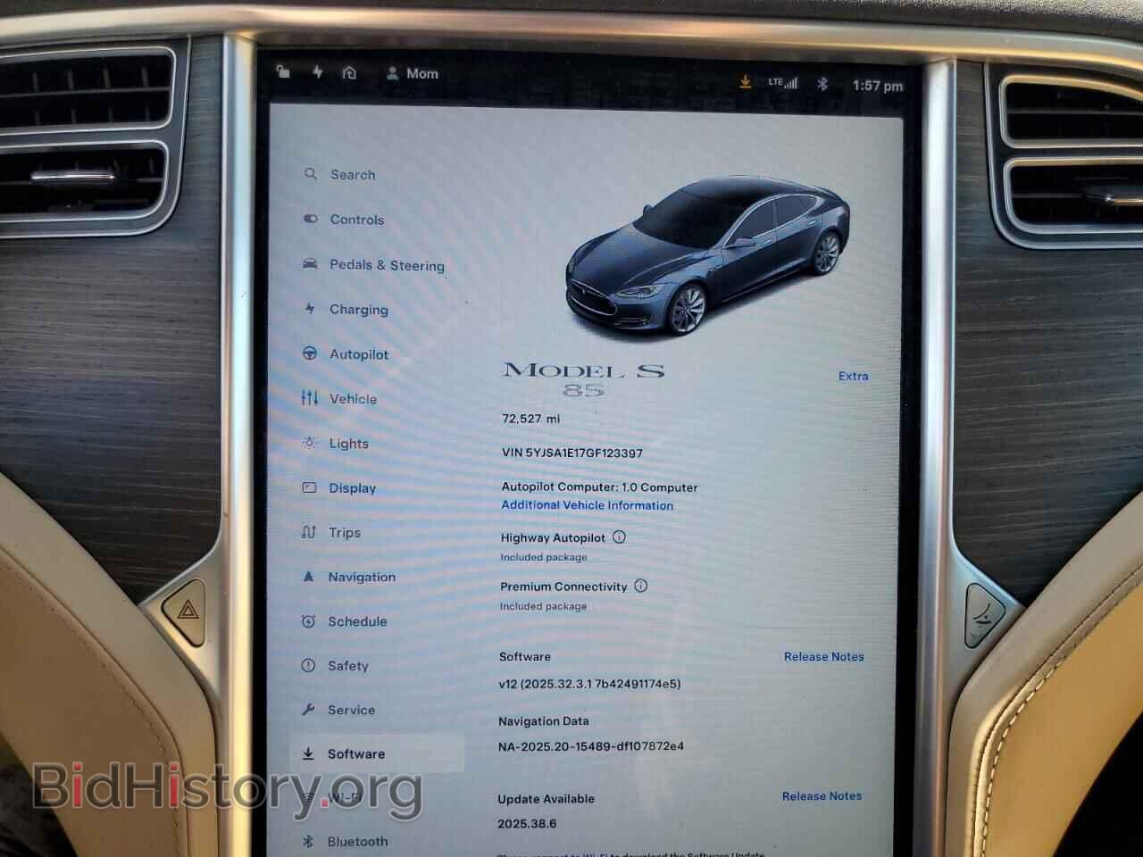 2016 TESLA MODEL S - VIN: 5YJSA1E17GF123397 - Photo 9