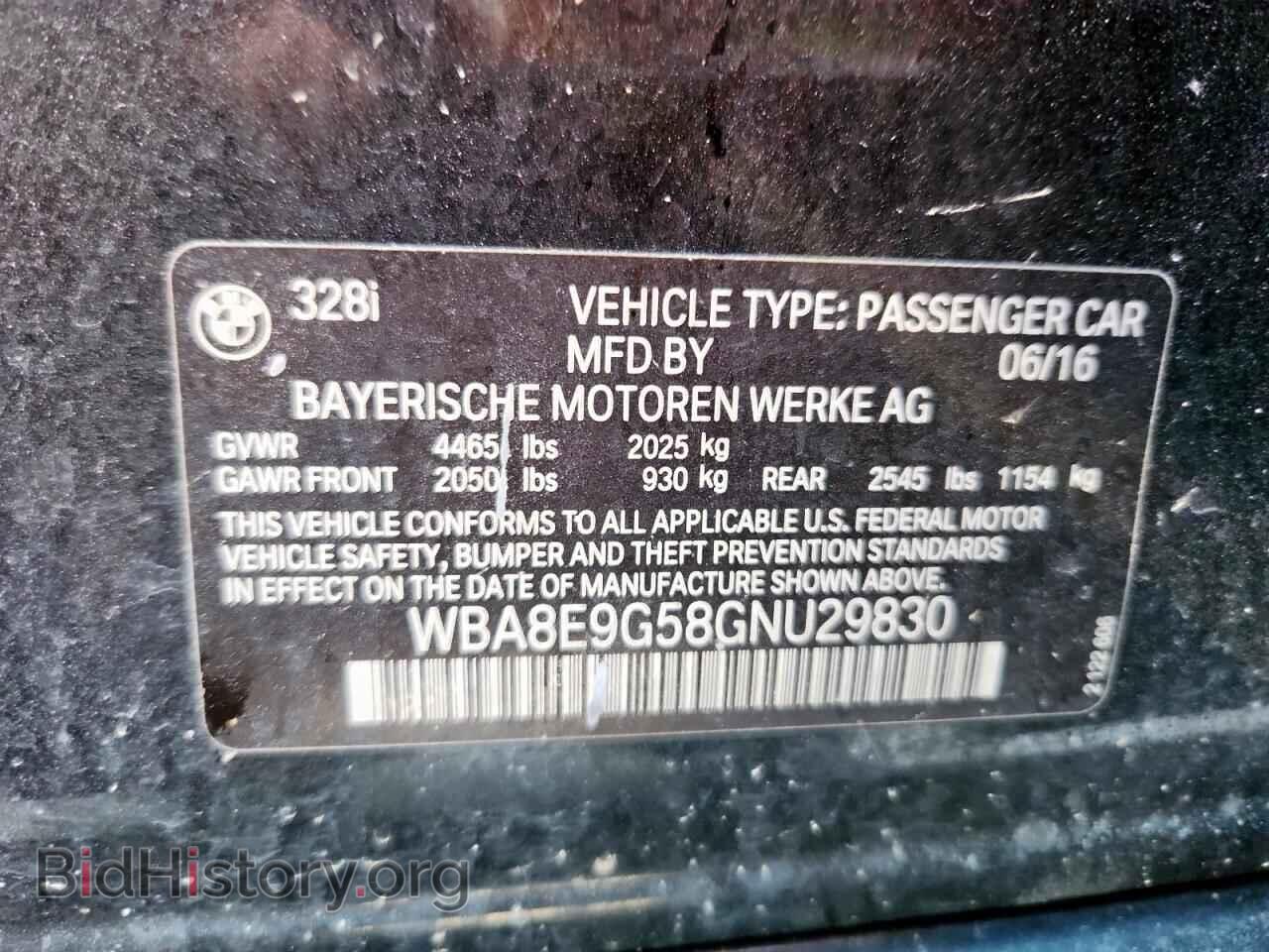 2016 BMW 3 SERIES - VIN: WBA8E9G58GNU29830 - Фото 12