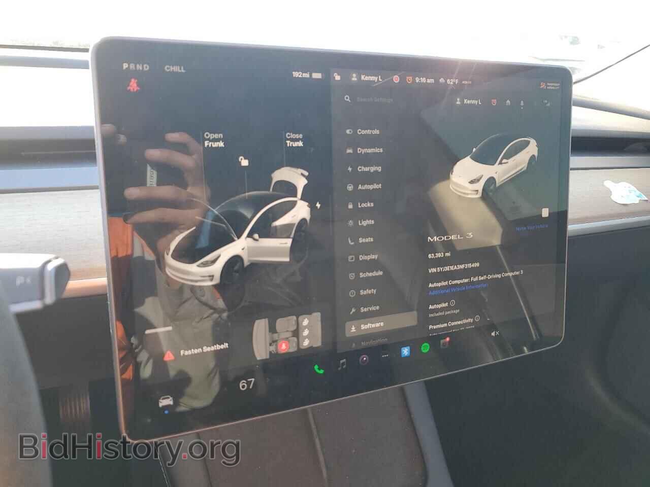 2022 TESLA MODEL 3 - VIN: 5YJ3E1EA3NF315499 - Фото 9