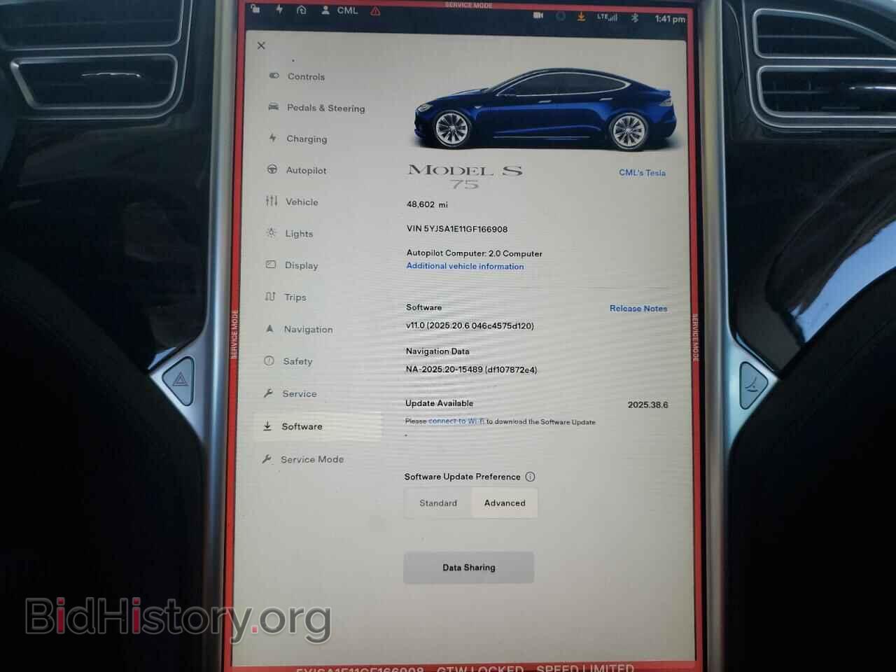2016 TESLA MODEL S - VIN: 5YJSA1E11GF166908 - Photo 9