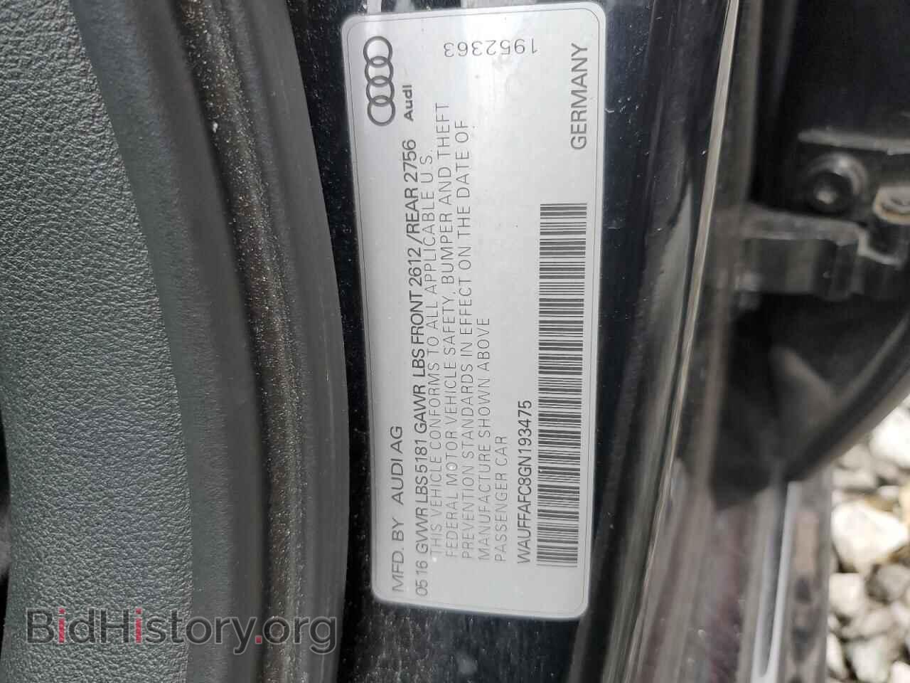 2016 AUDI A6 - VIN: WAUFFAFC8GN193475 - Photo 12
