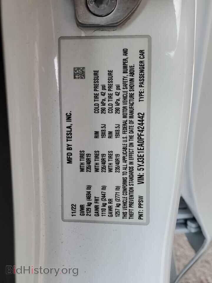 2023 TESLA MODEL 3 - VIN: 5YJ3E1EA0PF424442 - Photo 12