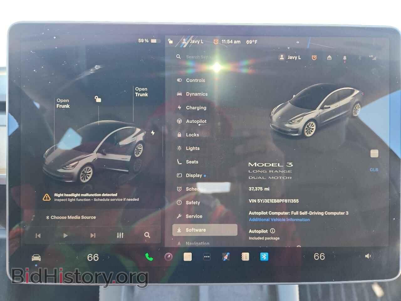 2023 TESLA MODEL 3 - VIN: 5YJ3E1EB8PF611355 - Фото 9