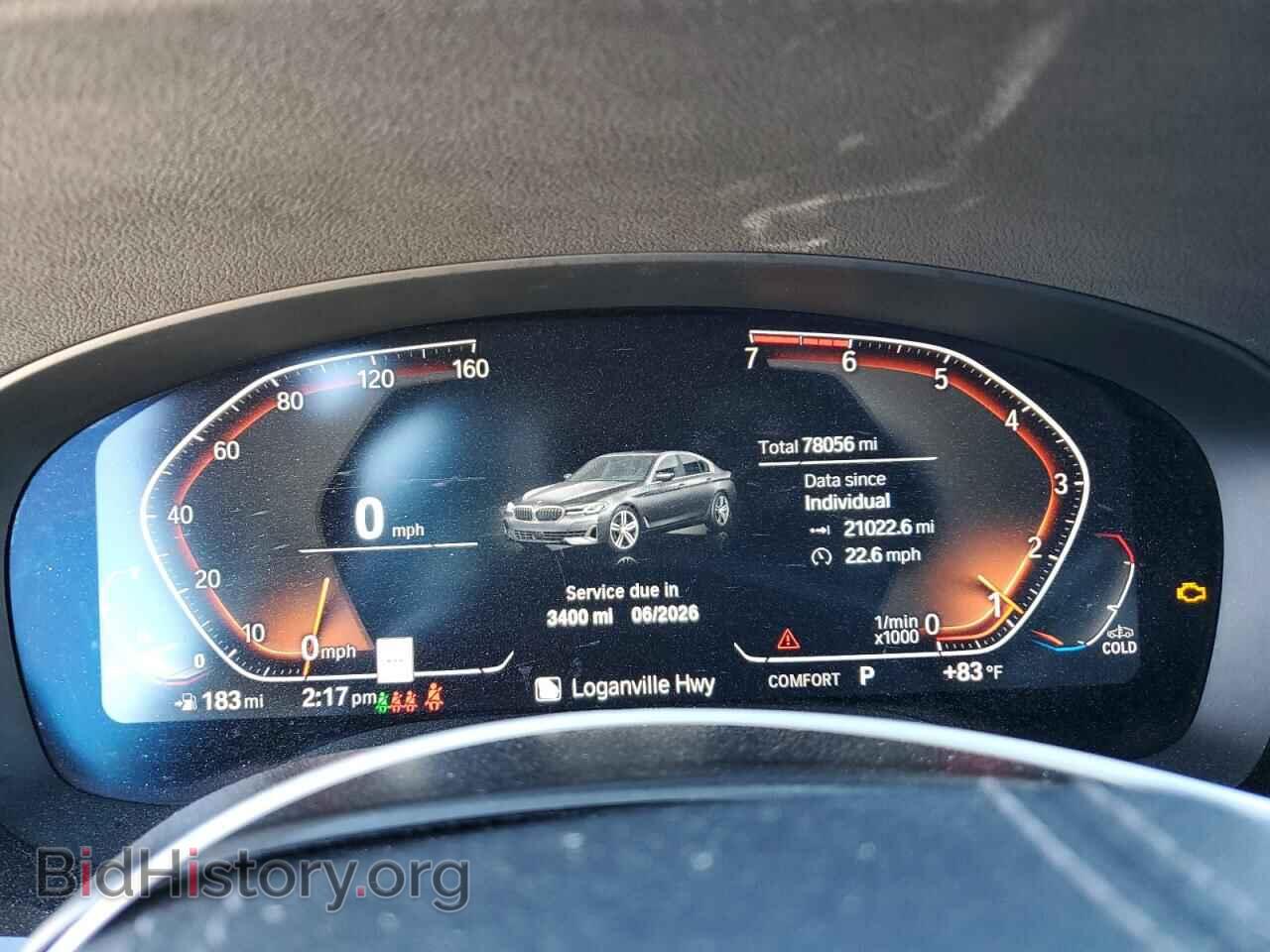 2021 BMW 5 SERIES - VIN: WBA53BH04MCF37388 - Фото 9