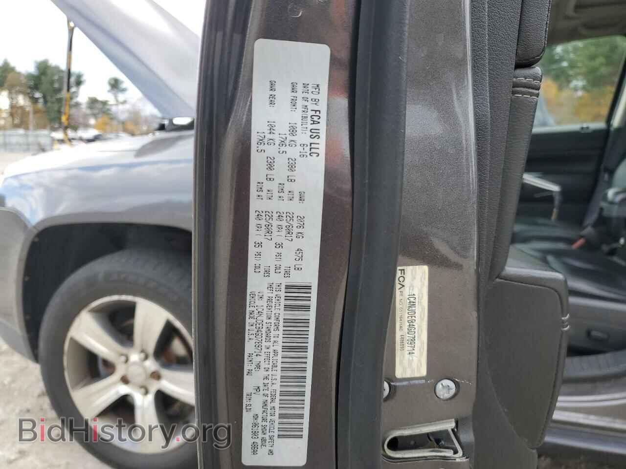 2016 JEEP COMPASS - VIN: 1C4NJDEB4GD789714 - Фото 13