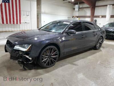 2012 Audi A8 L Quattro, черный — VIN WAURVAFD0CN021847, Copart
