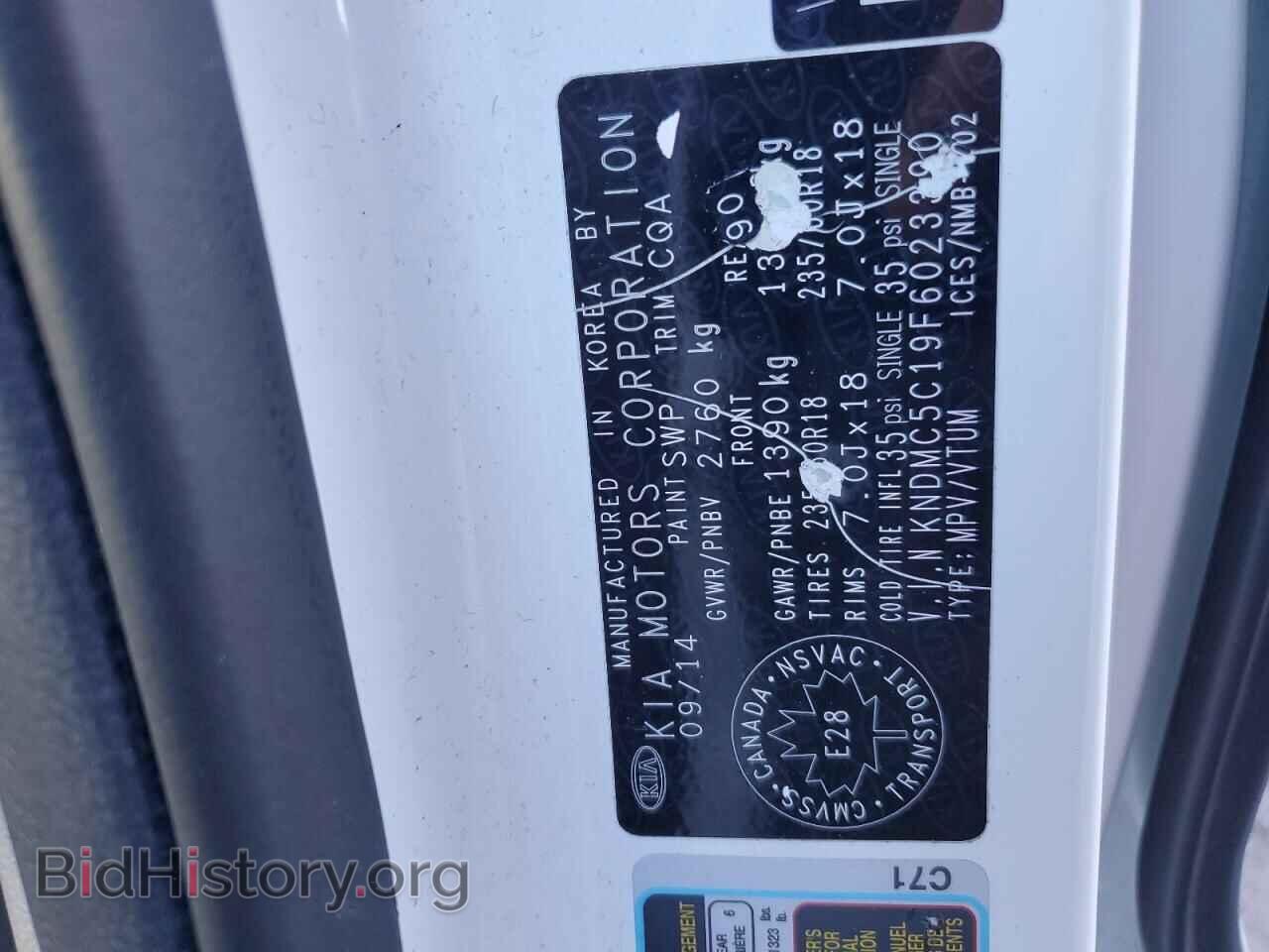 2015 KIA All Models - VIN: KNDMC5C19F6023390 - Photo 13