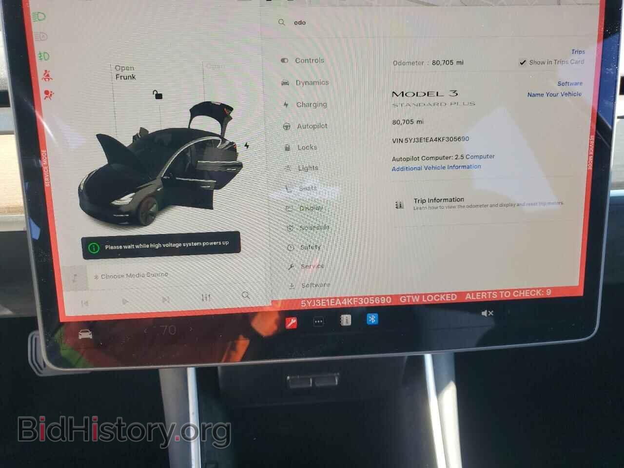 2019 TESLA MODEL 3 - VIN: 5YJ3E1EA4KF305690 - Фото 9