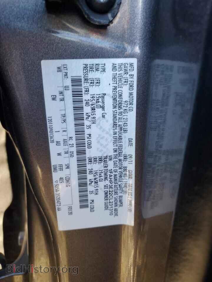 2012 FORD FOCUS - VIN: 1FAHP3E22CL231310 - Photo 12