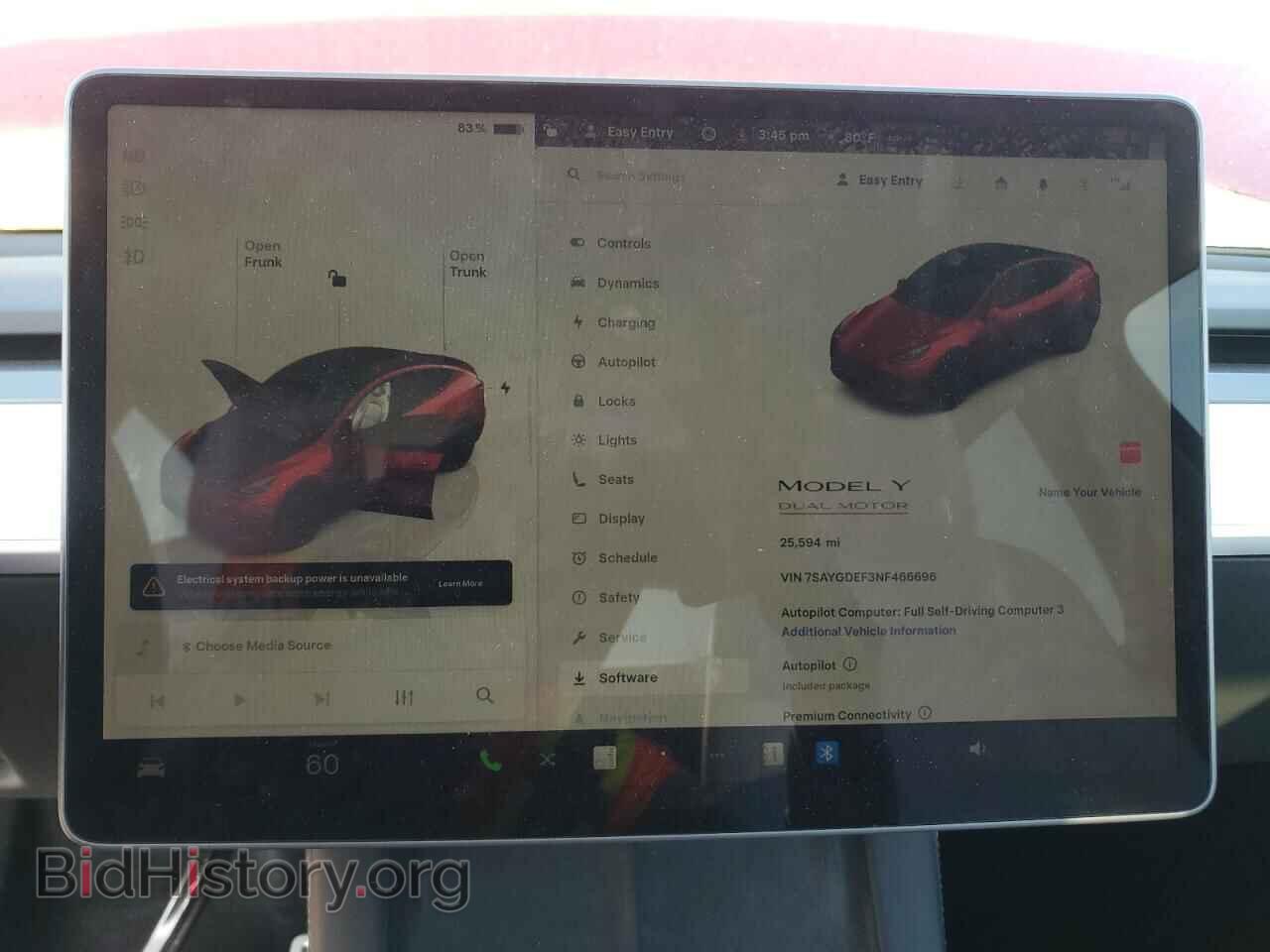 2022 TESLA MODEL Y - VIN: 7SAYGDEF3NF466696 - Фото 9