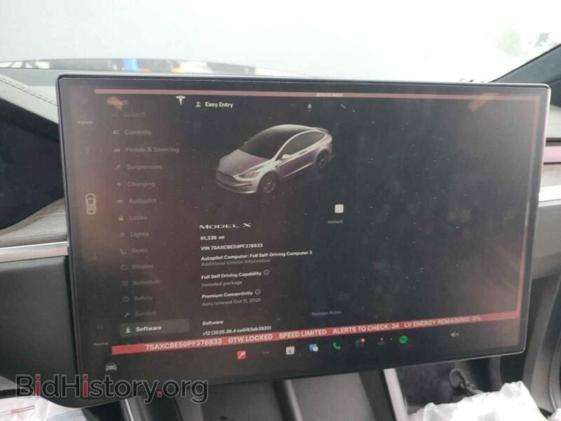 2023 Tesla MODEL X (VIN 7SAXCBE59PF378533) — фото 9 из 14