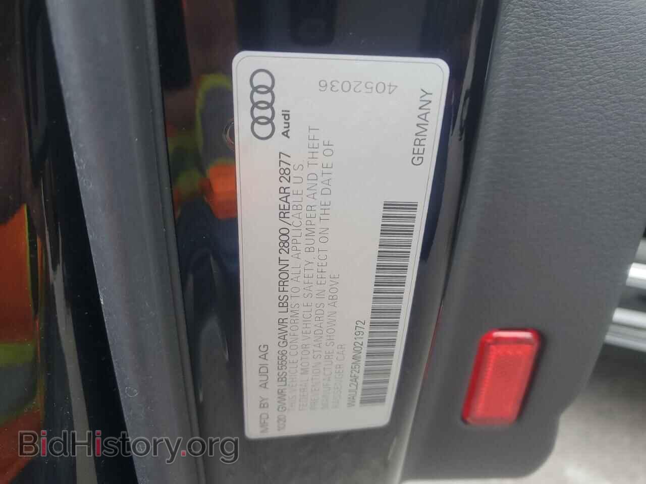 2021 AUDI A6 - VIN: WAUL2AF25MN021972 - Photo 12