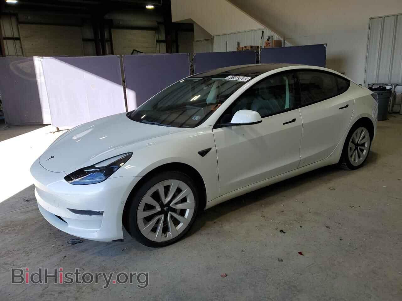 Photo 5YJ3E1EB5NF291344 - TESLA MODEL 3 2022