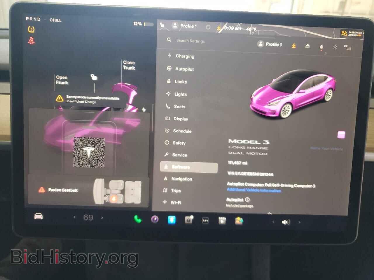2022 TESLA MODEL 3 - VIN: 5YJ3E1EB5NF291344 - Photo 9