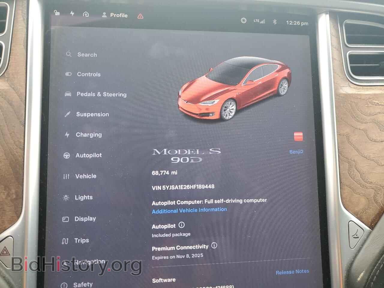2017 TESLA MODEL S - VIN: 5YJSA1E26HF189448 - Photo 9