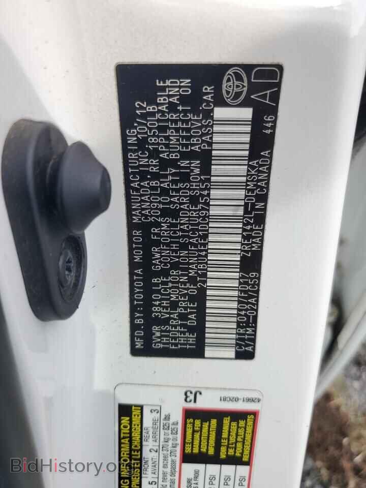 2013 TOYOTA COROLLA - VIN: 2T1BU4EE1DC975451 - Фото 12