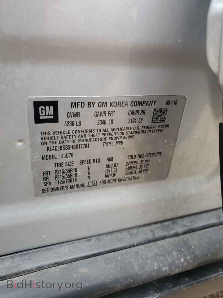 2017 BUICK ENCORE - VIN: KL4CJBSB5HB017701 - Фото 13