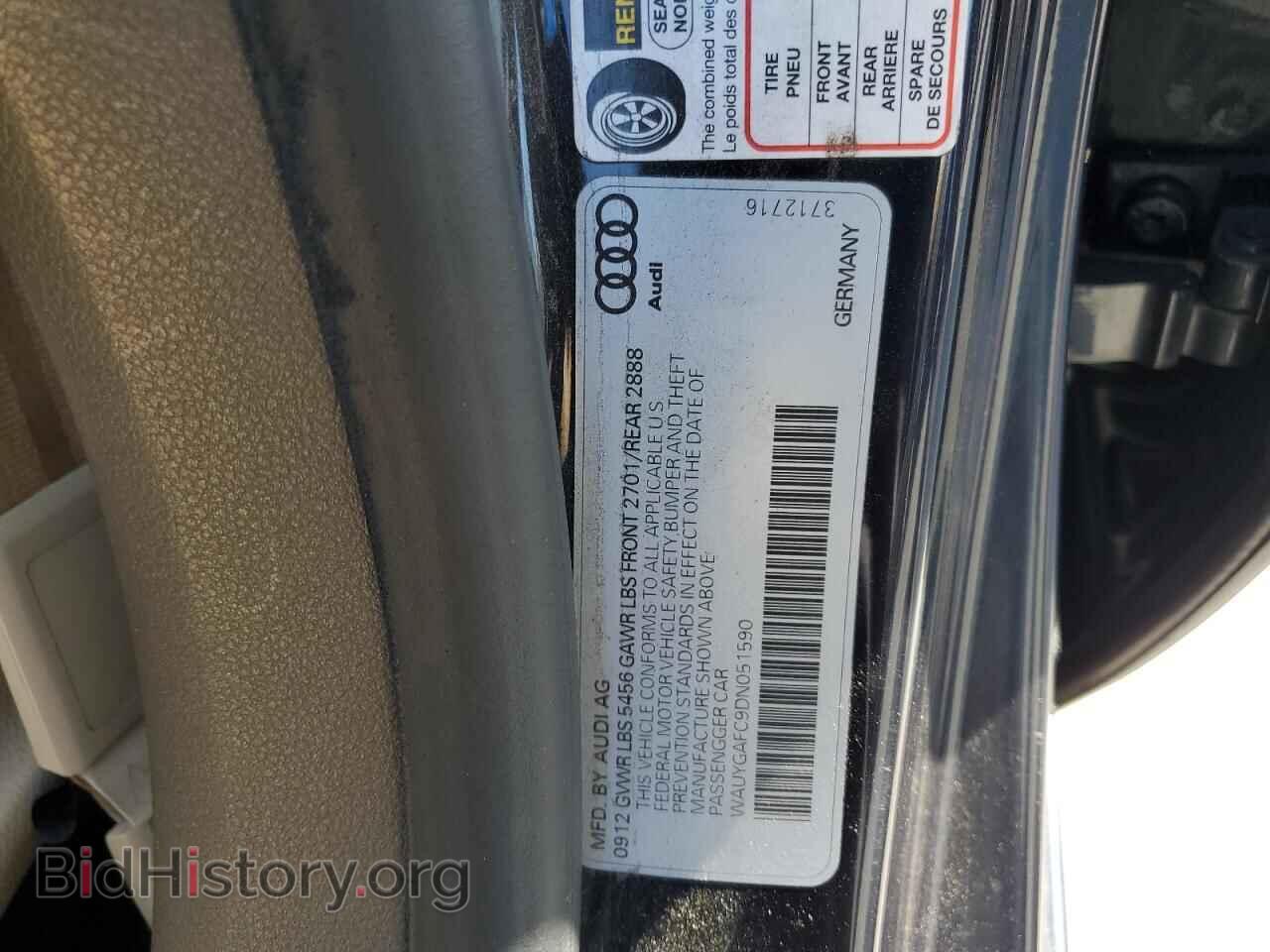 2013 AUDI A7 - VIN: WAUYGAFC9DN051590 - Фото 12