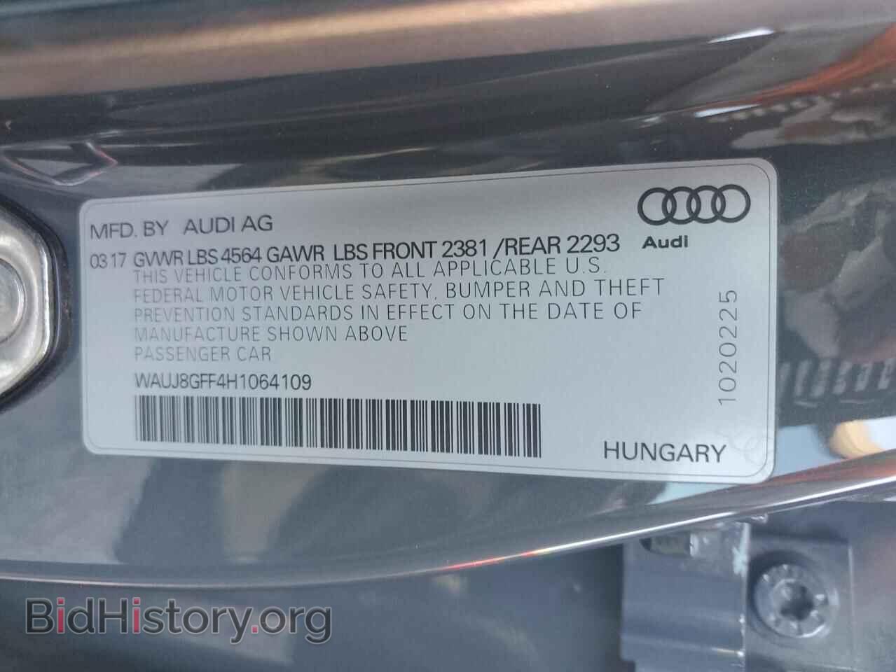2017 AUDI A3 - VIN: WAUJ8GFF4H1064109 - Фото 13
