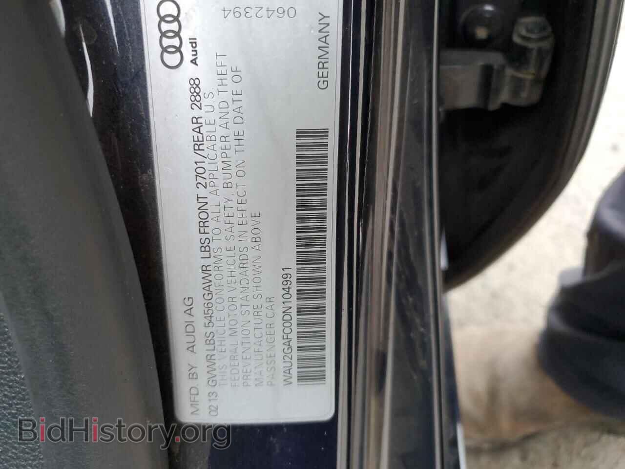 2013 AUDI A7 - VIN: WAU2GAFC0DN104991 - Фото 12