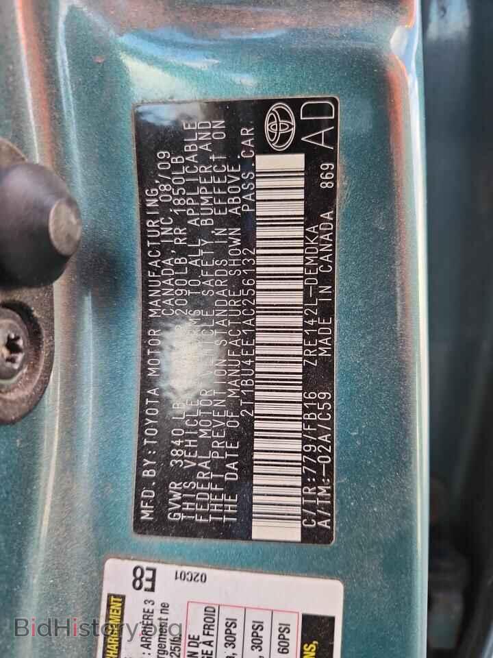 2010 TOYOTA COROLLA - VIN: 2T1BU4EE1AC256132 - Фото 12
