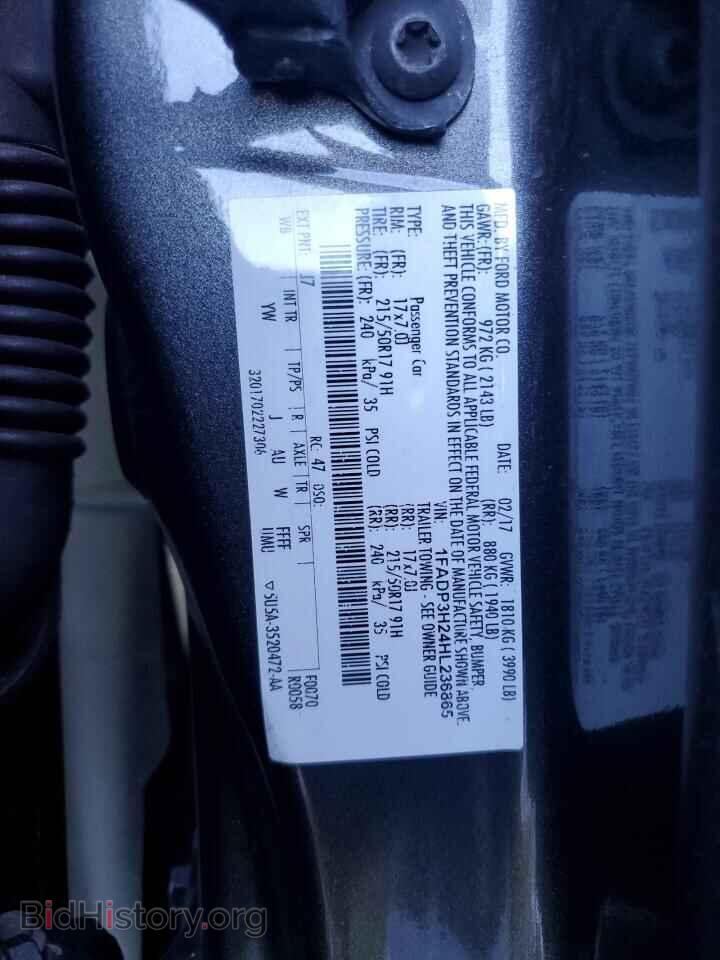 2017 FORD FOCUS - VIN: 1FADP3H24HL236865 - Фото 12